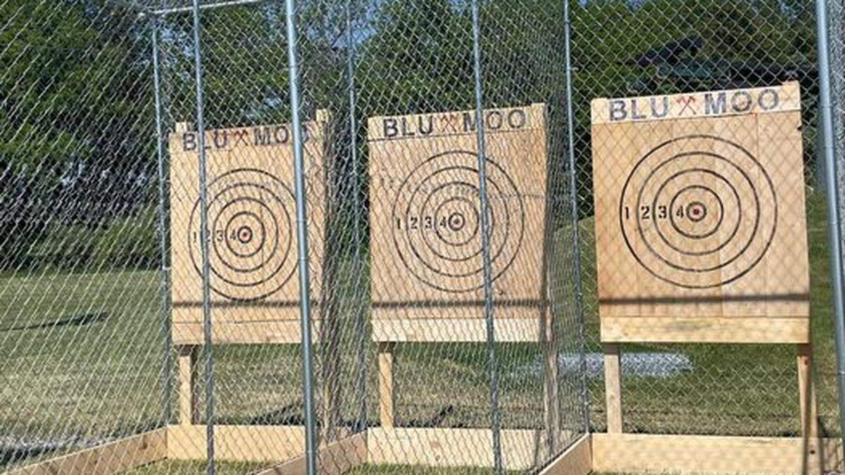 The Tussey Mountain beer garden will offer ax throwing beginning in the first weekend of June.