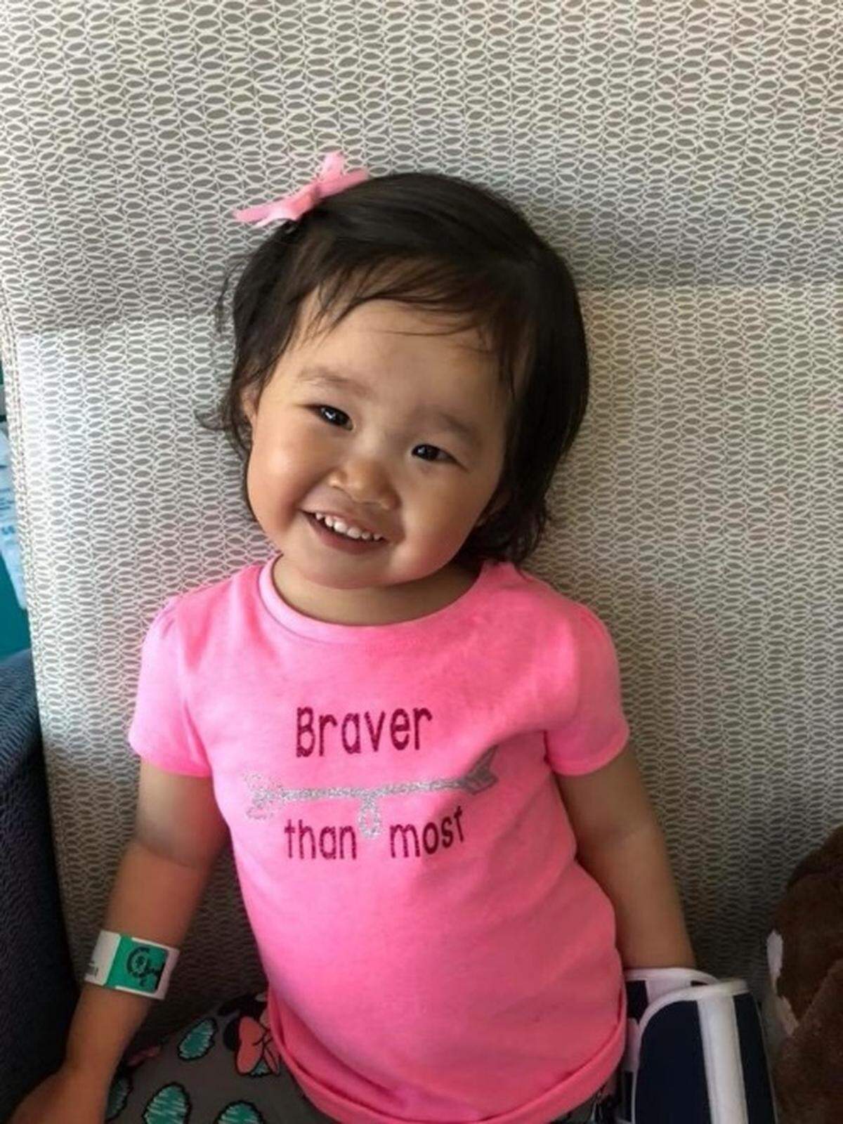 Shelby Campbell, a 3-year-old from Chambersburg, depends on monthly blood donations to survive her rare blood disorder.