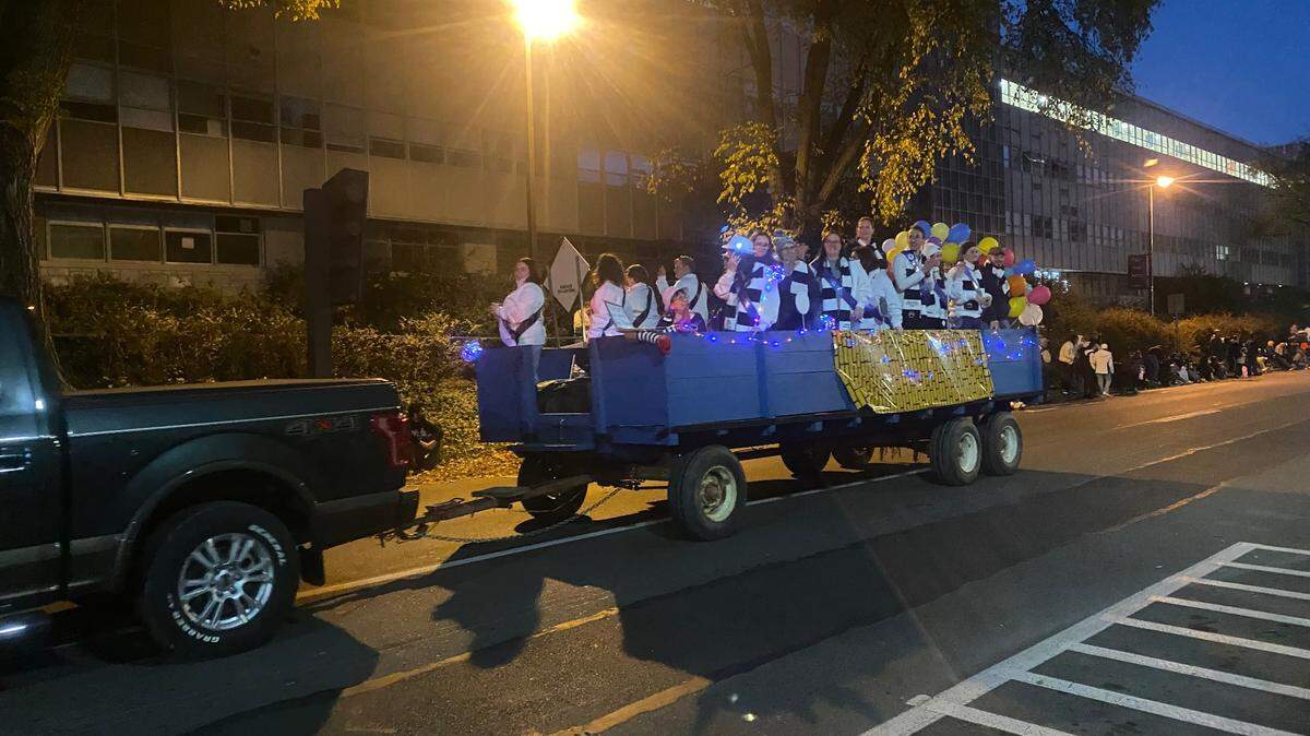 A float moves down East College Avenue on Oct. 21, 2022, during Penn State’s Homecoming Parade. This year's parade starts at 6 p.m. Friday.