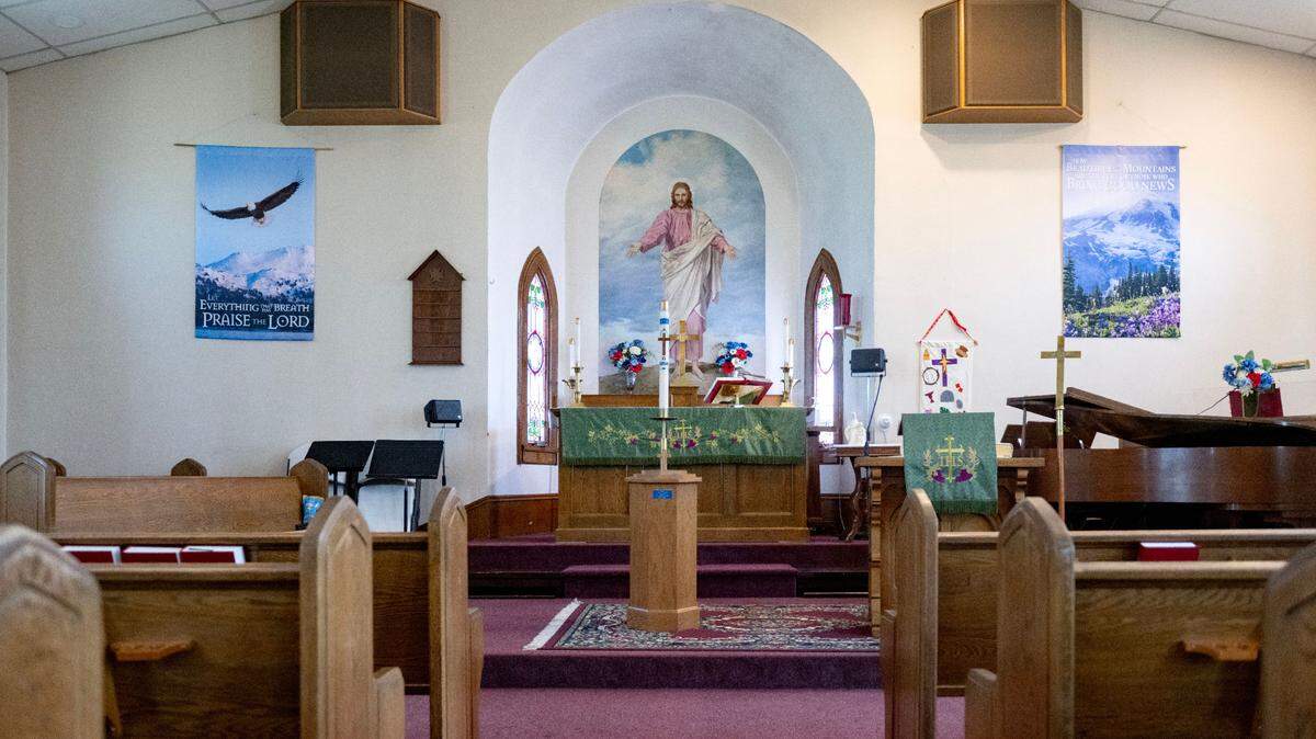 The sanctuary at St. Mark Lutheran Church in Snydertown on Monday, June 23, 2025.