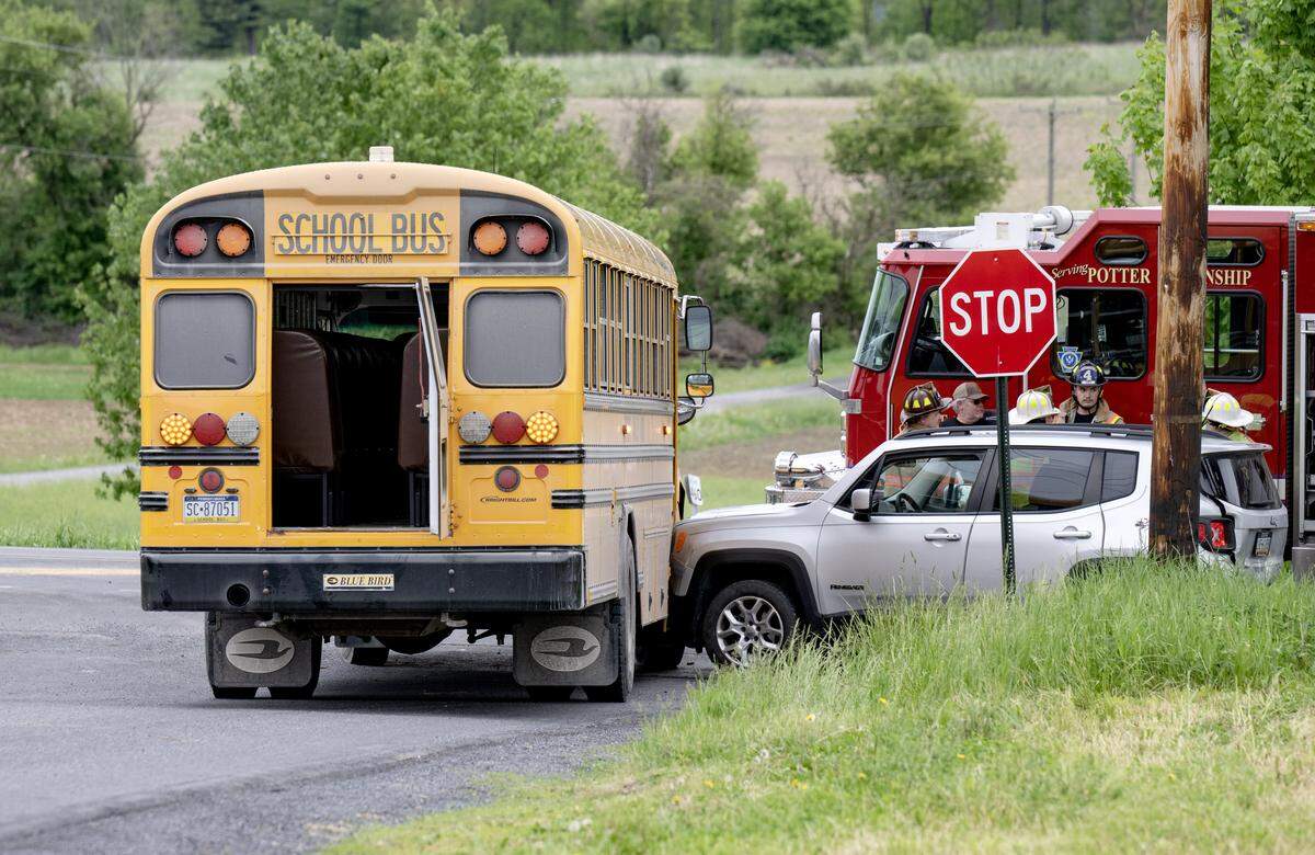Emergency crews were on the scene of a crash that involved a school bus on Thursday, May 21, 2026. 