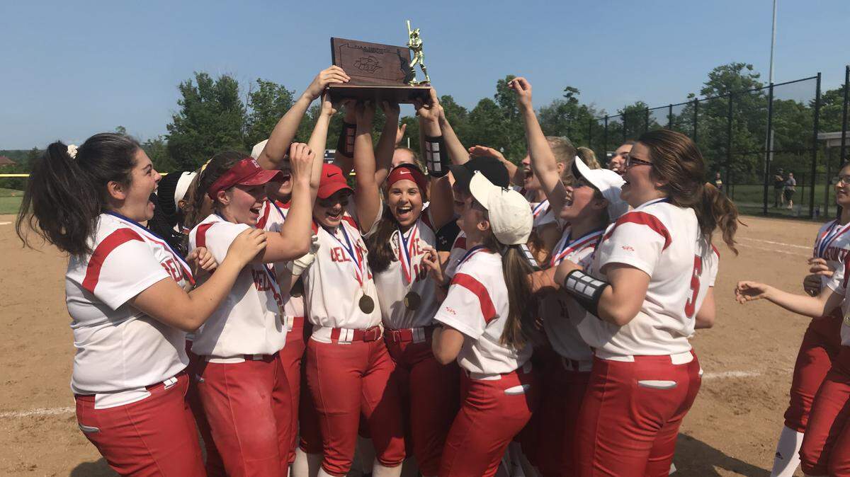 Bellefonte celebrates Friday after winning the District 5/6 Class 4A title after beating Tyrone 2-0 at Mount Aloysius College’s Walker Athletic Field Complex.