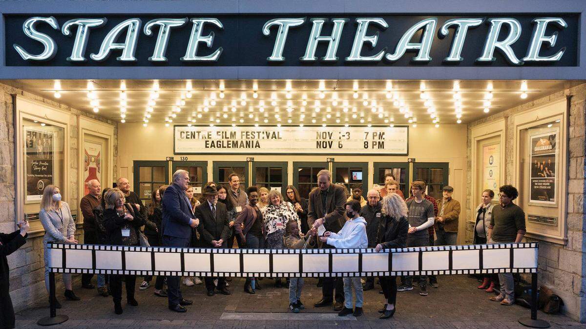 The Centre Film Festival, seen here ushering in the 2022 edition at The State Theatre, will kick off this year’s edition Monday. It runs through Sunday and will feature more than three dozen live screenings at theaters throughout Centre County, in addition to making dozens of more films available for online streaming.