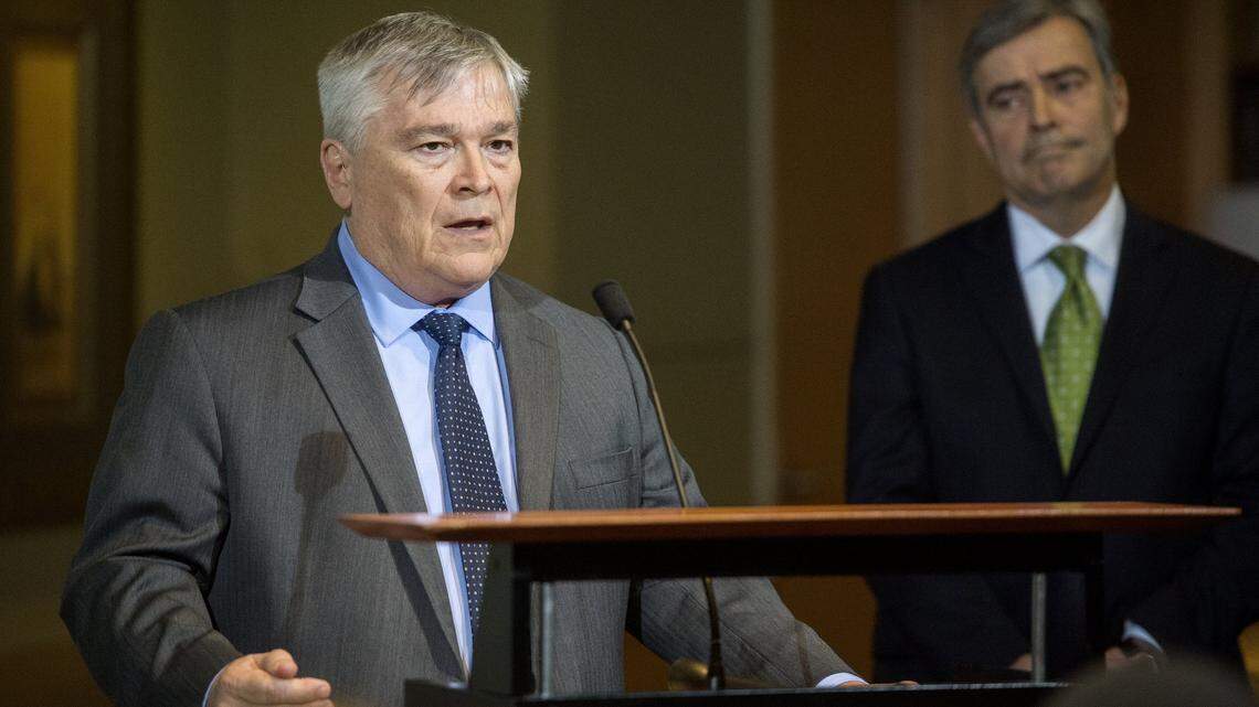 Penn State President Eric Barron, seen here in a past photo, voiced opposition Thursday night to Executive Order 13950, which targets diversity and inclusion programs.