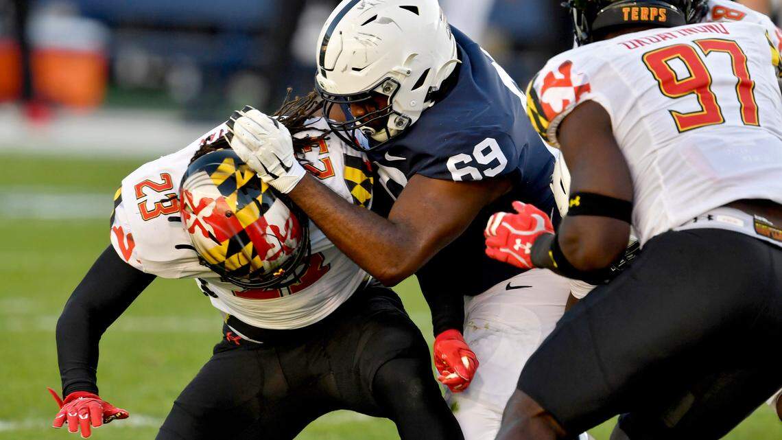 Penn State football OL C.J. Thorpe to switch positions, enter transfer portal