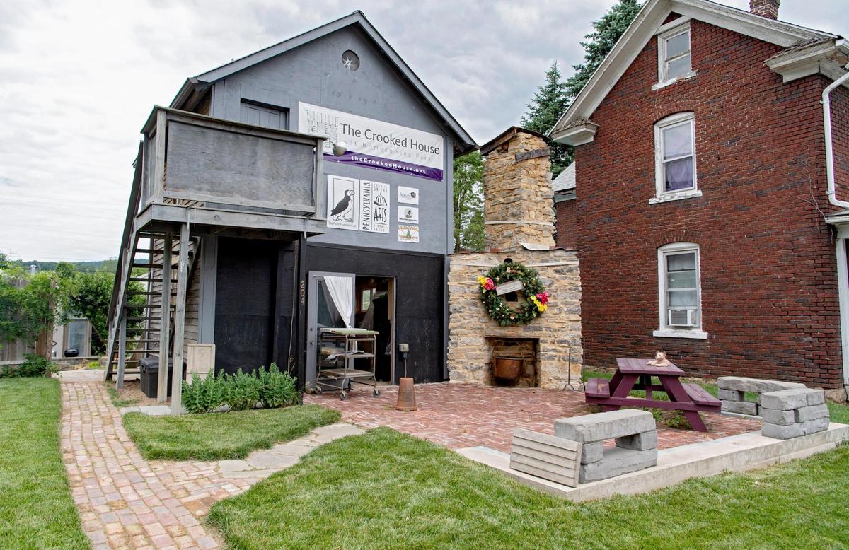 The Crooked House at Homecoming Park, a life-size sculpture, has received nonprofit status and tourism funds from the Happy Valley Adventure Bureau as the project continues. A facade of the old home will be installed.