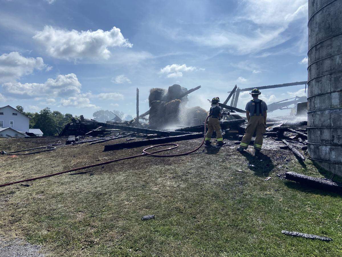 A Penns Valley barn was destroyed by a fire on Tuesday, Sept. 5, 2023.
