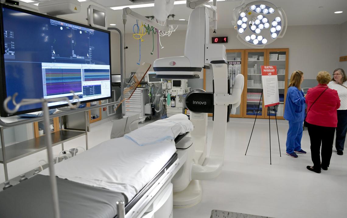 The electrophysiology lab in the new Cardiovascular Pavilion at Mount Nittany Health on Thursday.