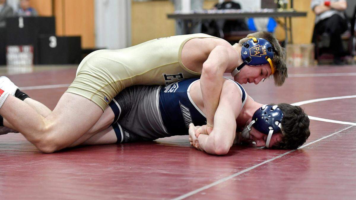 Bald Eagle Area’s Coen Bainey, pictured here on Feb. 19, is making his third trip to Hershey.