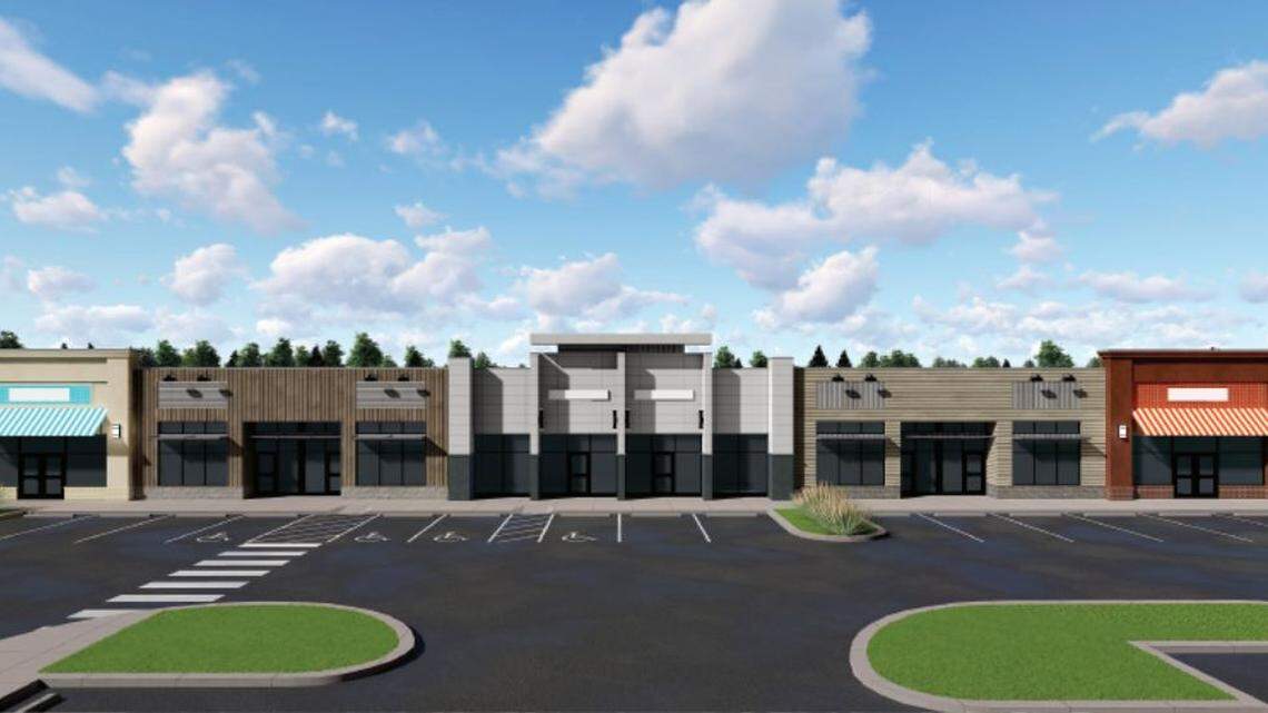 The final phase of the Patton Town Center project, located at the intersection of Colonnade Boulevard and Waddle Road in State College, includes a retail plaza.