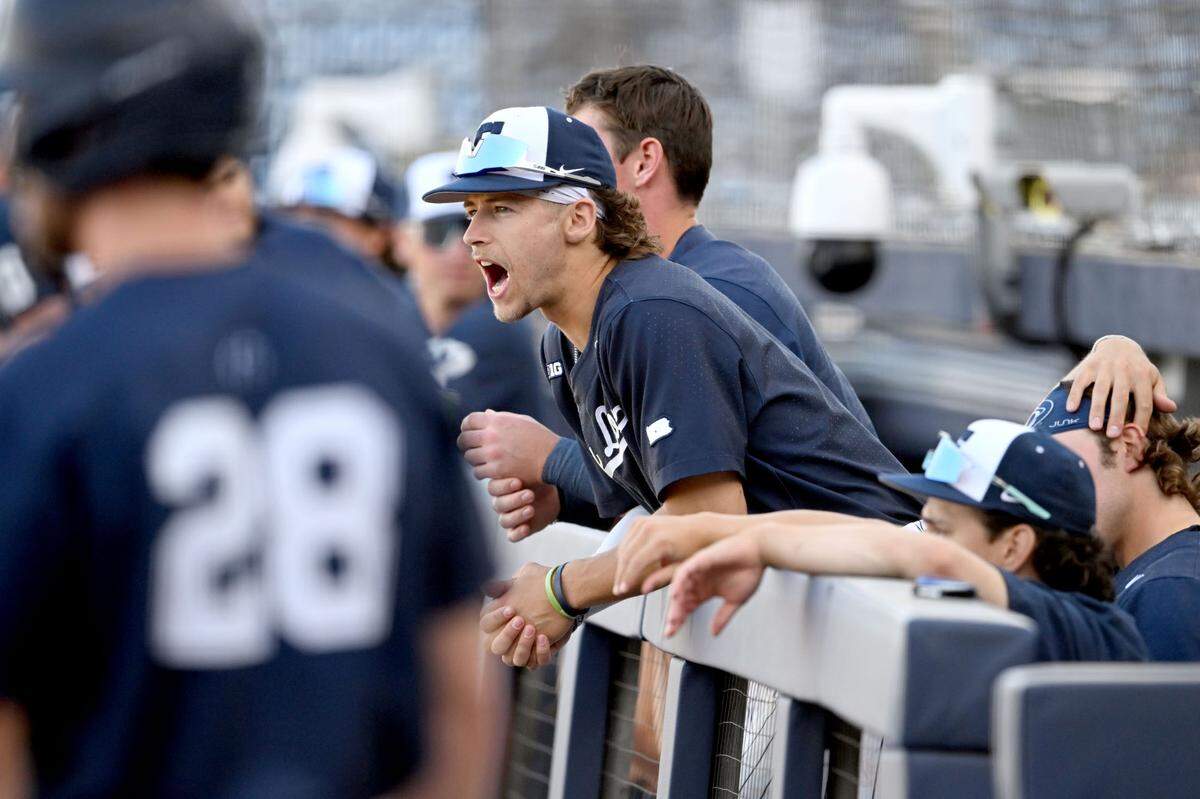 Penn State players cheer on their teammates during the game against Rider on Wednesday, April 30, 2025 at Medlar Field.