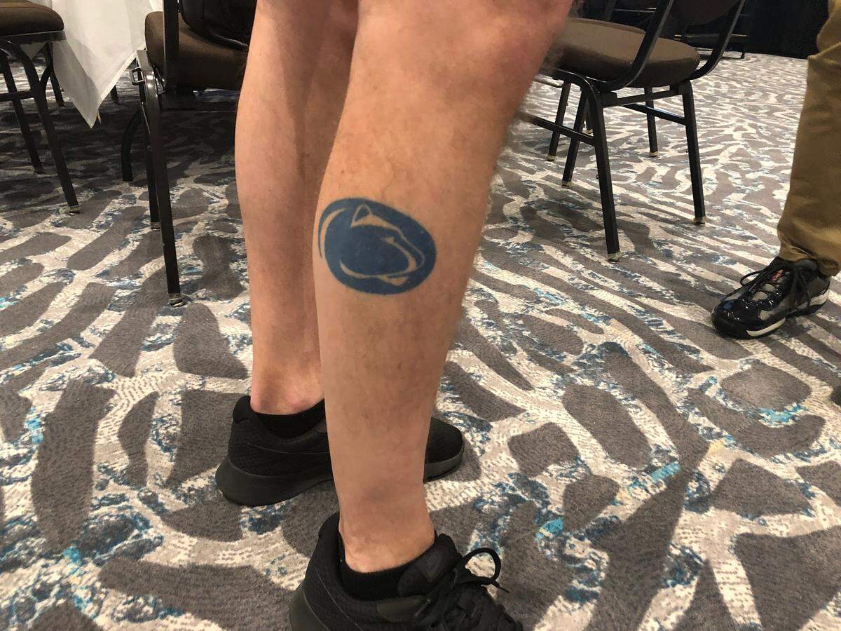  Penn State alumnus Blaise Collin is at the Super Bowl covering football for the French outlet, 4th & Goal Magazine. He said his Penn State tattoo was an idea inspired by his friend, and he though, “What the heck?”