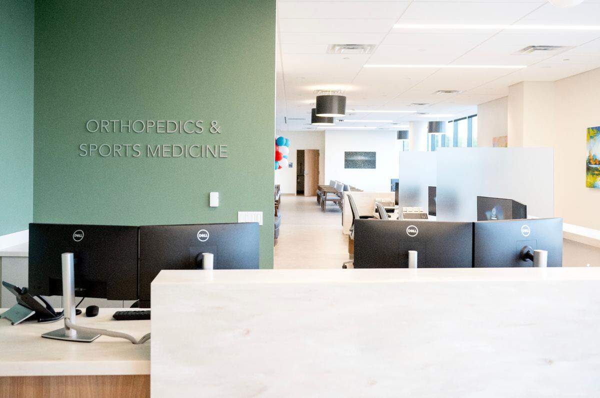 The Orthopedics and Sports Medicine department in the new Mount Nittany Health Toftrees building.