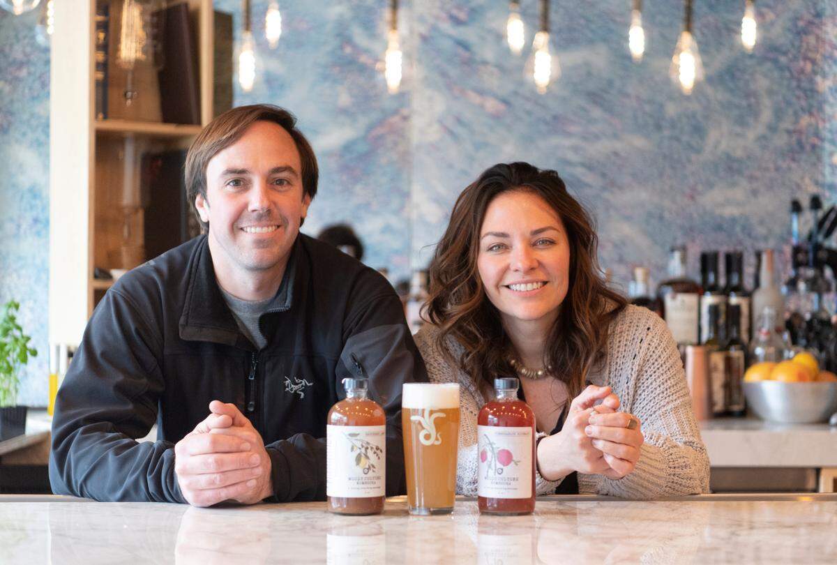 John Schaffer and Lisa Harpster recently opened Antifragile Brewing Company on Calder Way.