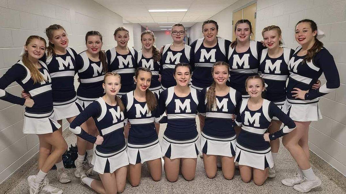 Philipsburg-Osceola’s cheerleading team.