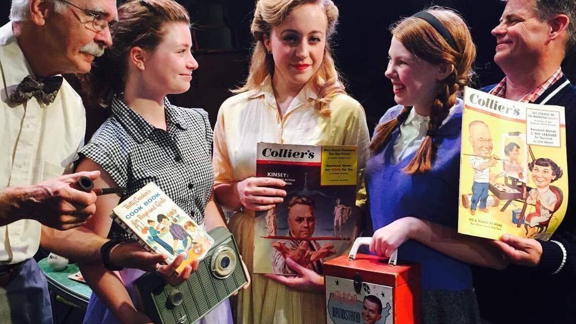 Cast members of “Betty Crocker, Kinsey, and Rock ’n’ Roll: A New 1950s Comedy” will bring audiences back decades at The Barn.
