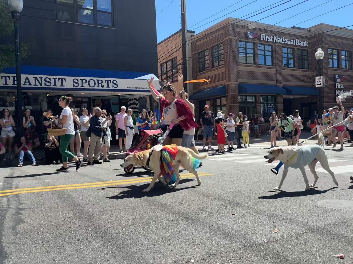 A parade kicked off State College Pride festivities on Saturday, June 13, 2026.