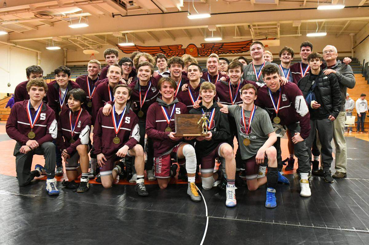 State College won its first District 6 Class 3A dual team title since 2003 by beating Mifflin County 25-24 on Saturday, Feb. 1, 2020. The Little Lions will compete in the PIAA team championships on Thursday, Feb. 6, 2020, in Hershey.