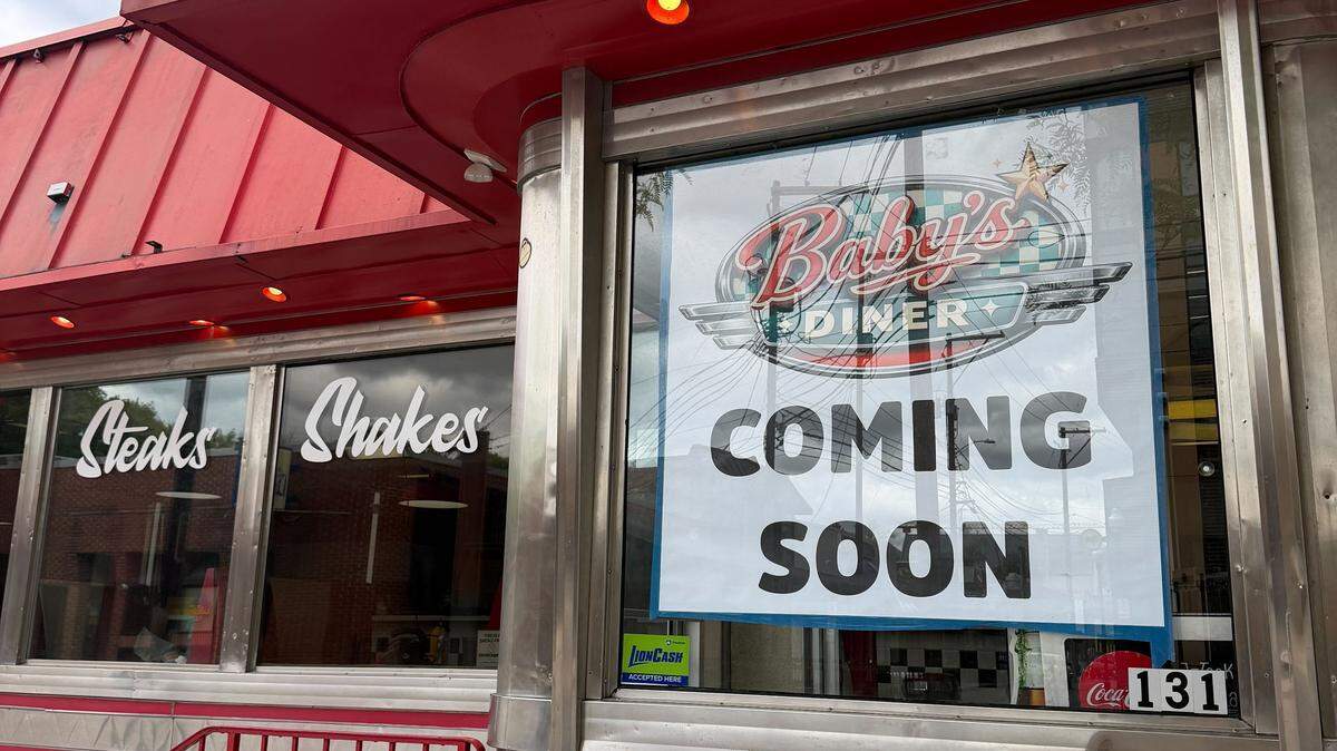 A look at the Baby’s Diner sign on Friday, May 15, 2026, at 131 S. Garner St.