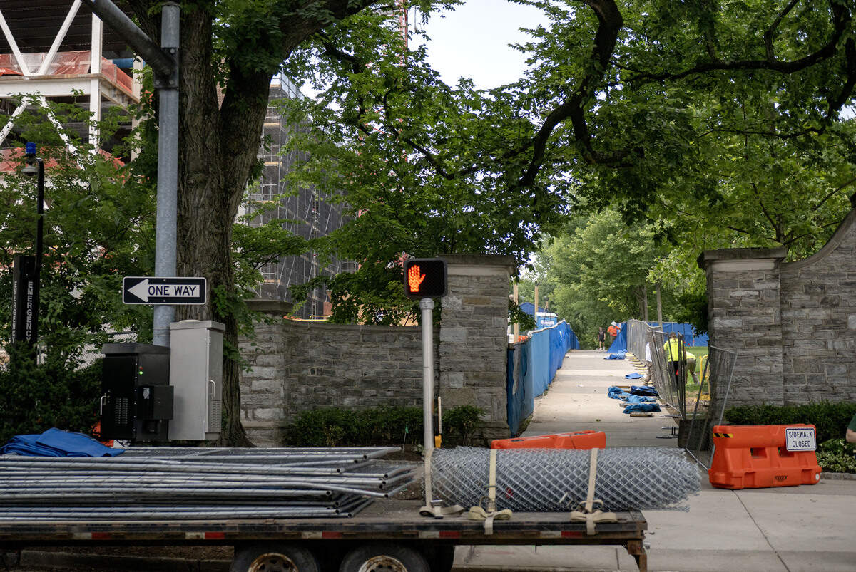 Areas are blocked off as renovations continue at the Sackett Building on Thursday, July 2, 2026.