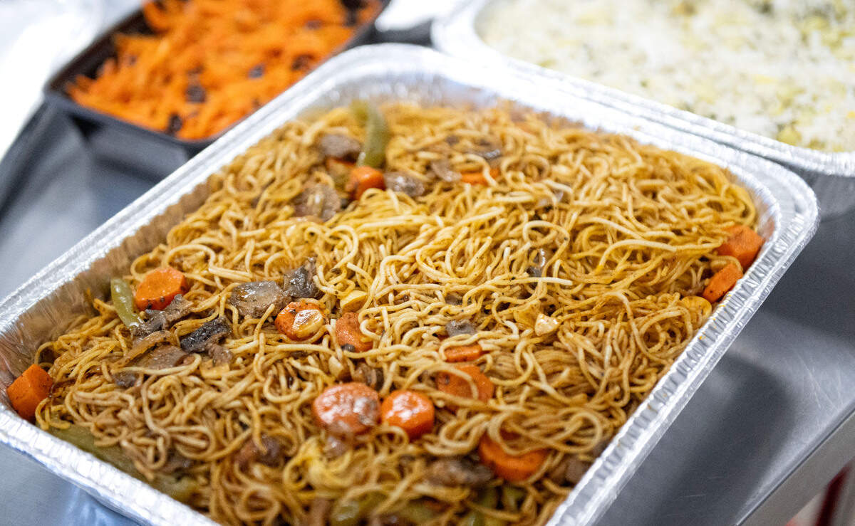 Persian-style spaghetti from Fatema’s Kitchen at C3 Cafe.