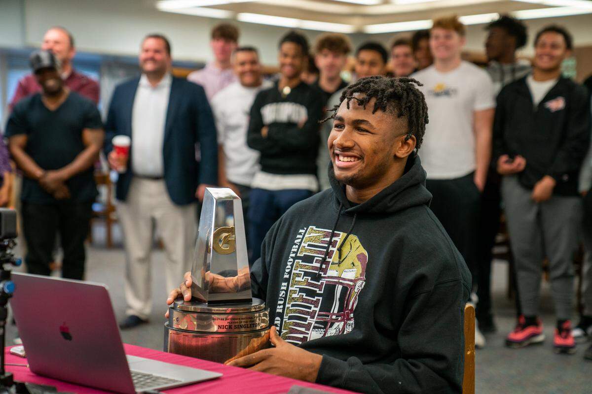 Nicholas Singleton wins Gatorade National Player of the Year.