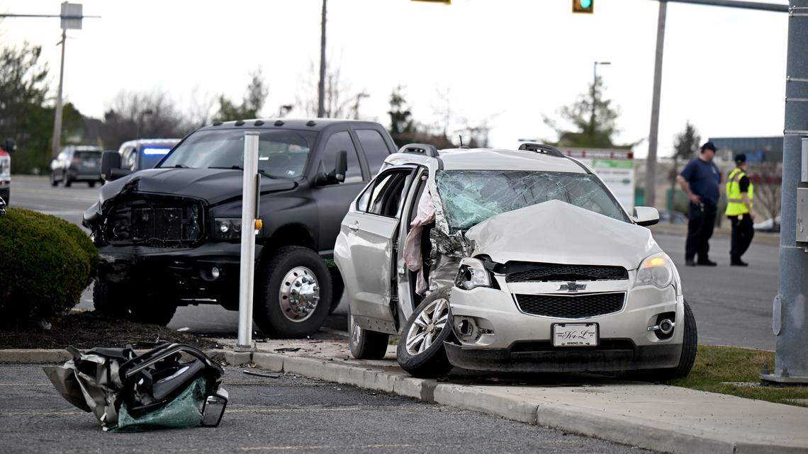 Woman flown to hospital after crash at busy intersection near State College