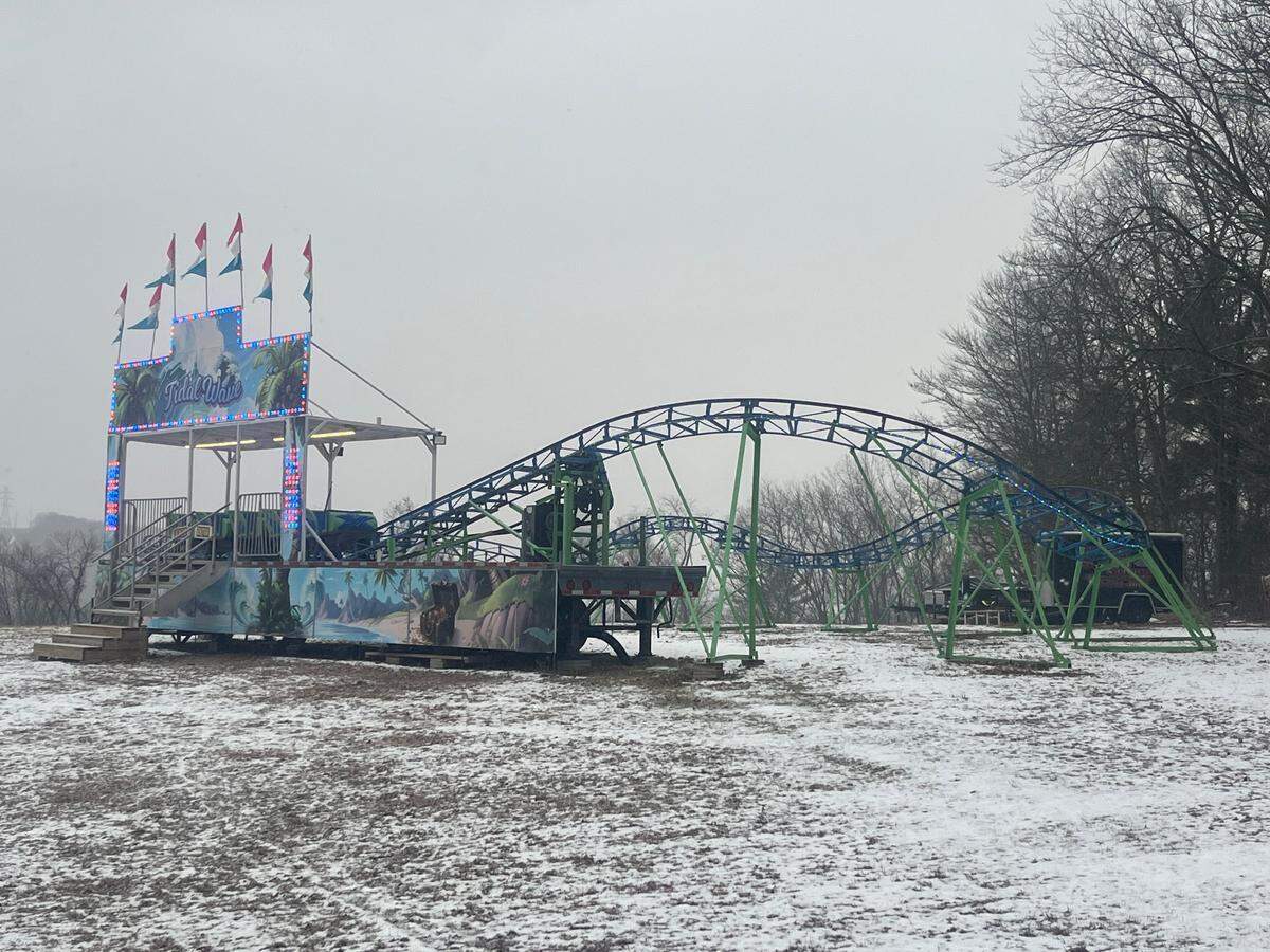 The Tidal Wave, the small roller coaster in Michael Chorba’s backyard that conflicts with local zoning laws.