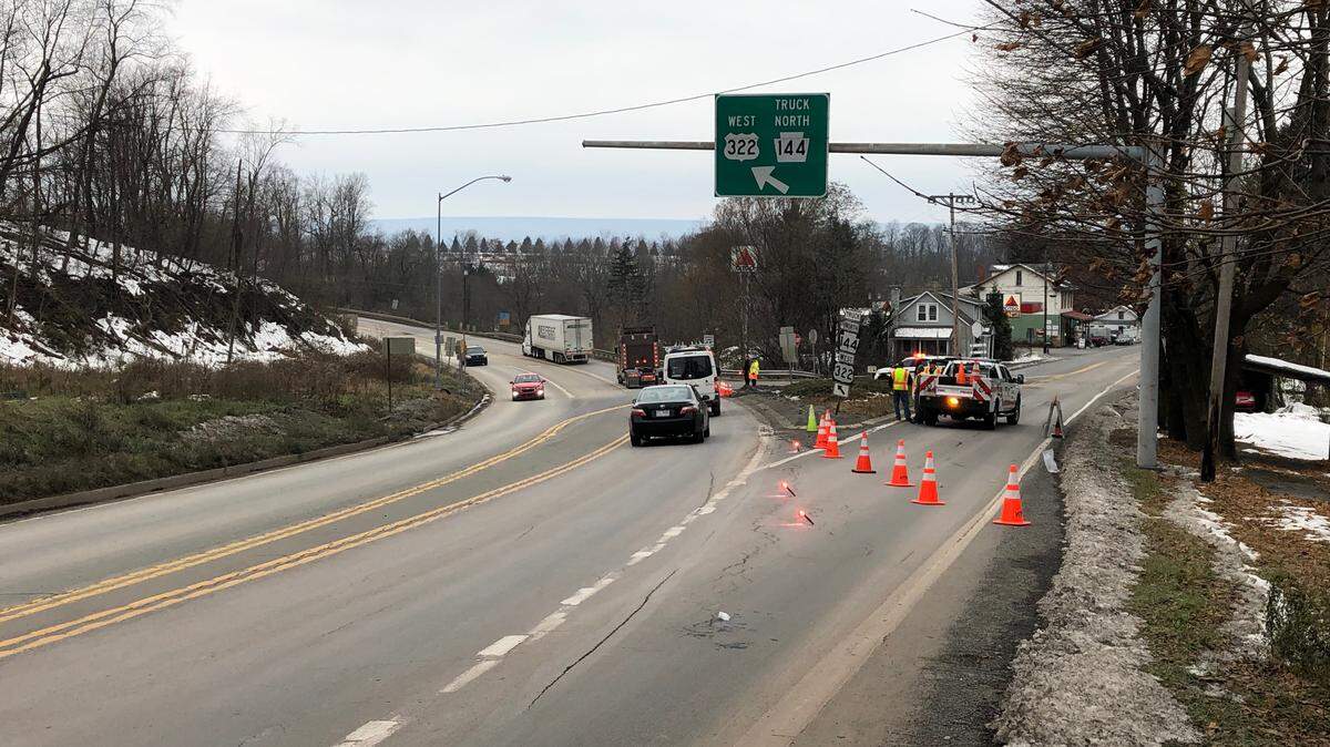 A multi-vehicle crash in Potters Mills Gap near the intersection of Route 322 and Route 144 stopped traffic and closed Route 144 in both directions on Wednesday afternoon.