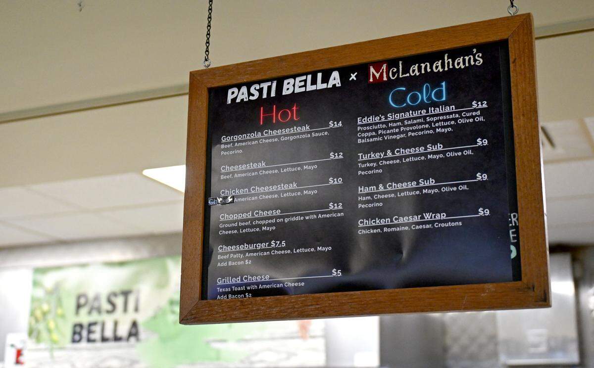 This initial sandwich menu is available from Pasti Bella by Shanny Farms, which recently took over the deli at McLanahan’s Downtown Market.