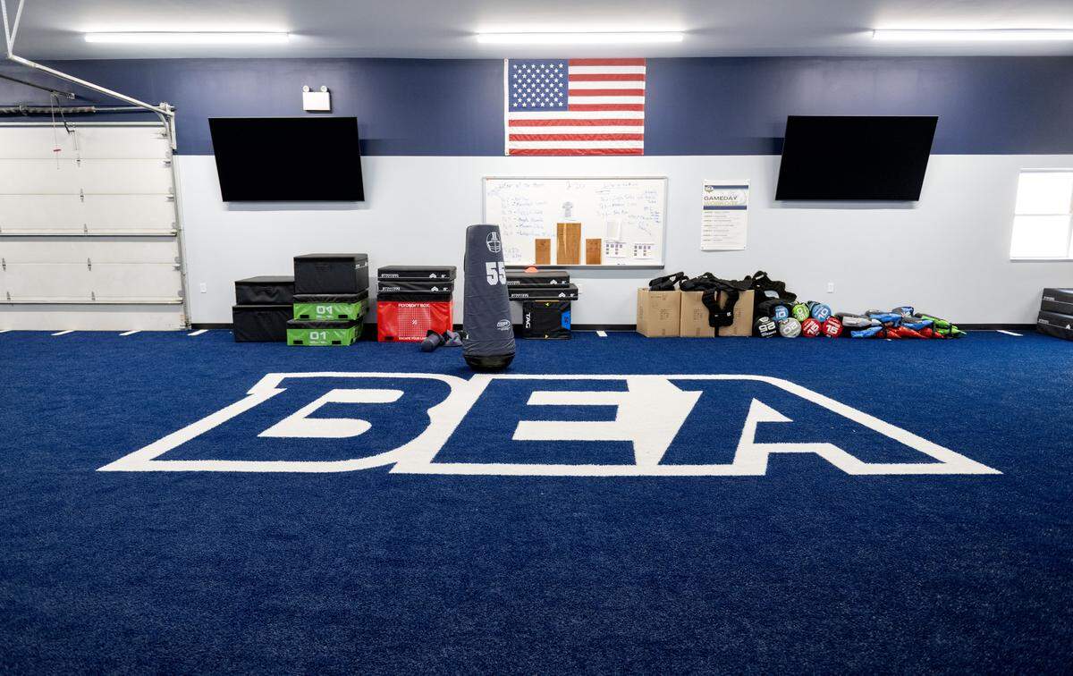 An open space in the weight room is pictured here before a class on Thursday, Feb. 26, 2026. 