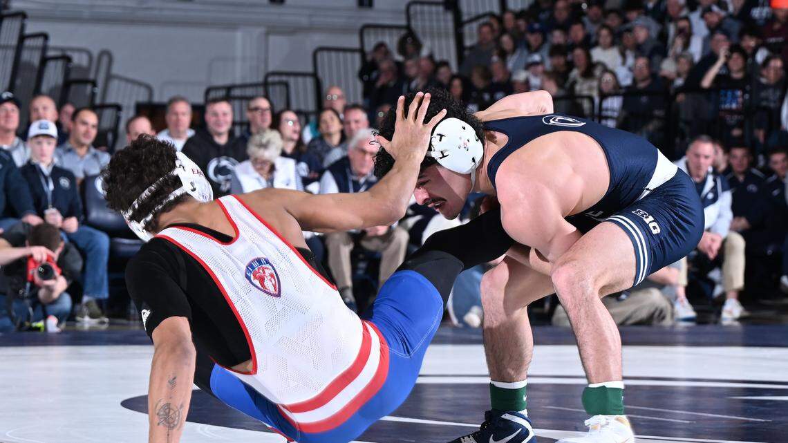 Penn State wrestling closes out regular season with drubbing of American University