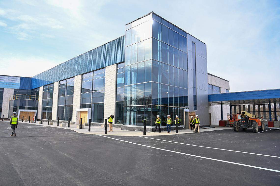 Members of the media get a first look at the new Penn Highlands Healthcare location in State College with a Hard Hat Tour Wednesday, Nov. 29, 2023 of their newest facility.