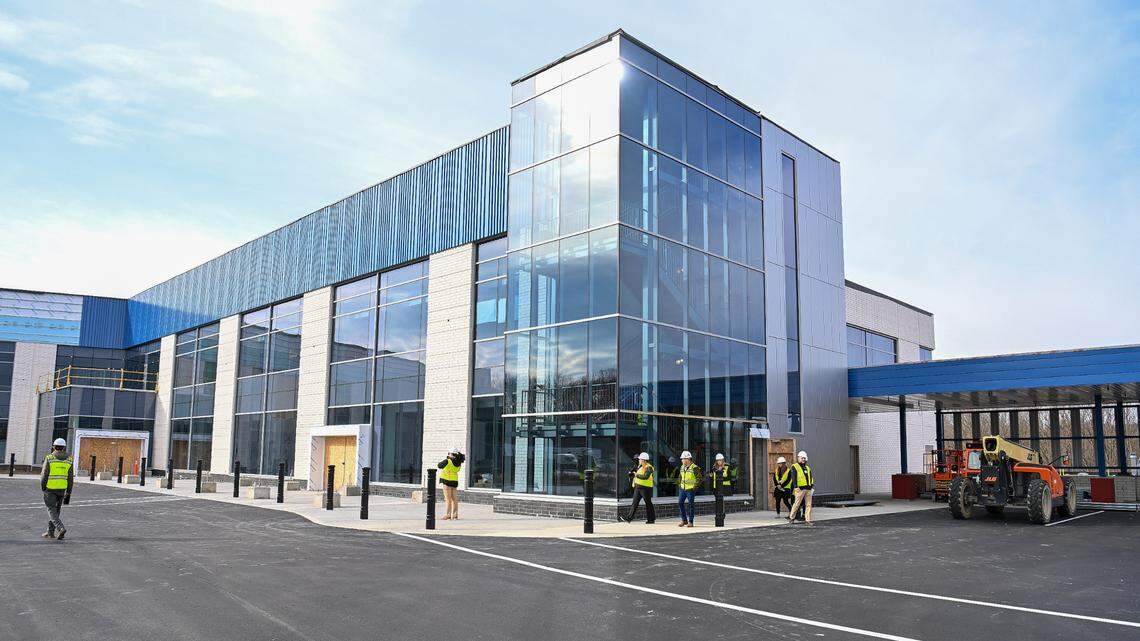 Members of the media get a first look at the new Penn Highlands Healthcare location in State College with a Hard Hat Tour Wednesday, Nov. 29, 2023 of their newest facility.