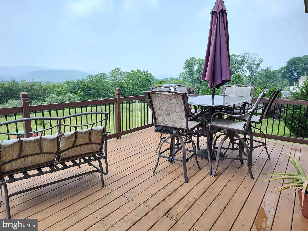A view of the back deck at 212 Hillcrest St. in Howard. Photo shared with permission from the home’s listing agent, Lisa Schroeder of Kissinger Bigatel and Brower Realtors.