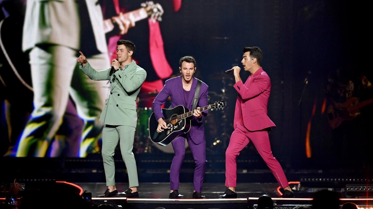 The Jonas Brothers entertain the crowd at the Bryce Jordan Center wit their ’”Happiness Begins” tour on Wednesday, Sept. 4, 2019.