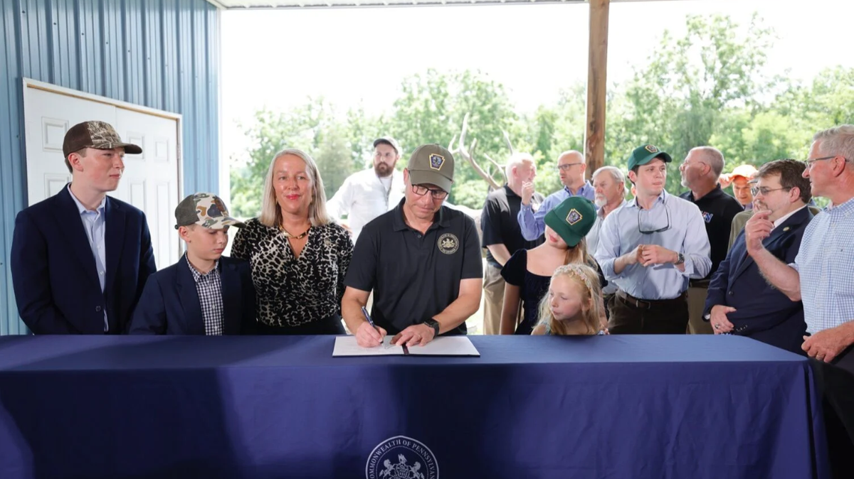 Governor Josh Shapiro signed House Bill 1431 into law, repealing Pennsylvania’s long-standing ban on Sunday hunting on Wednesday.