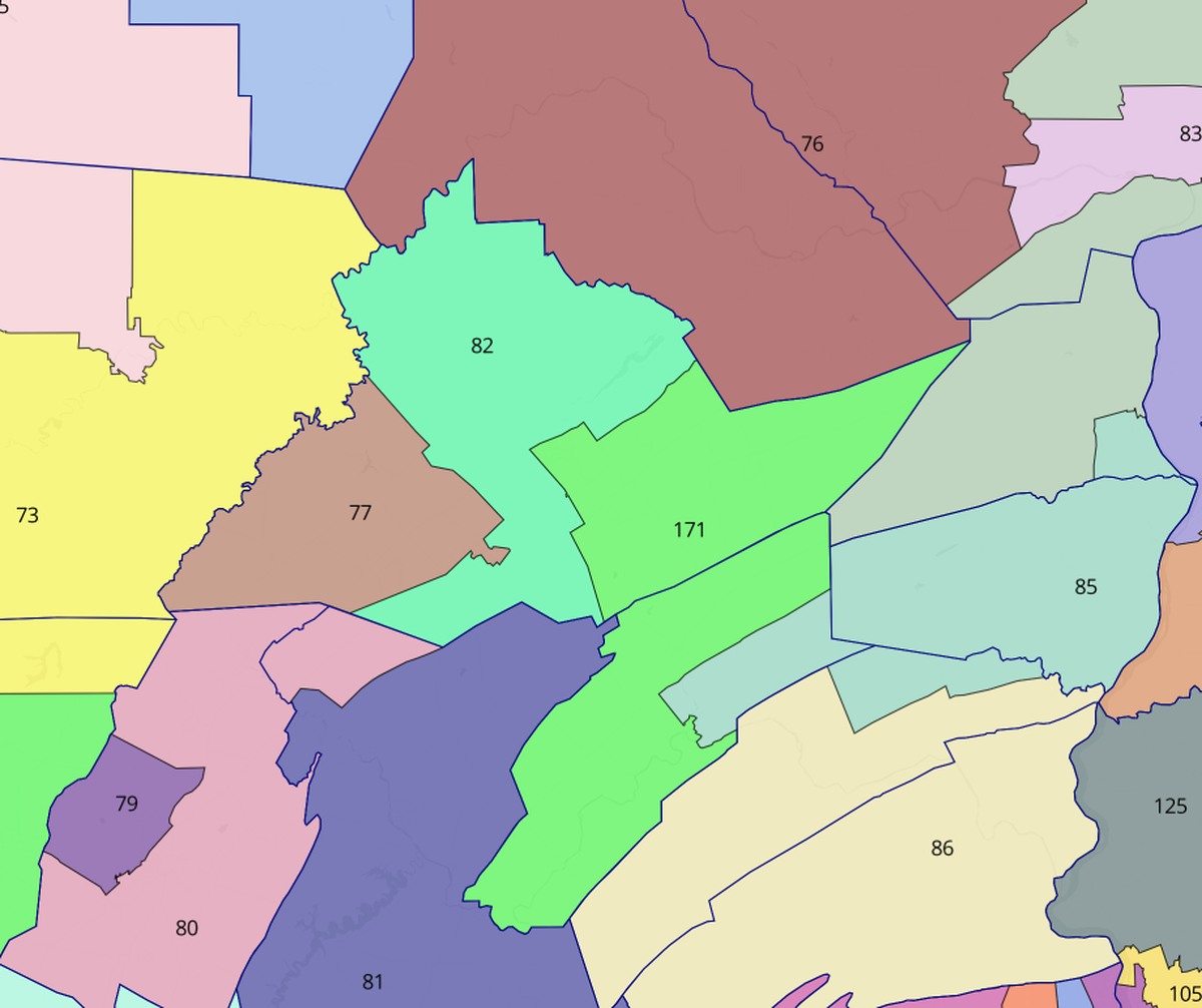 Proposed new House districts.