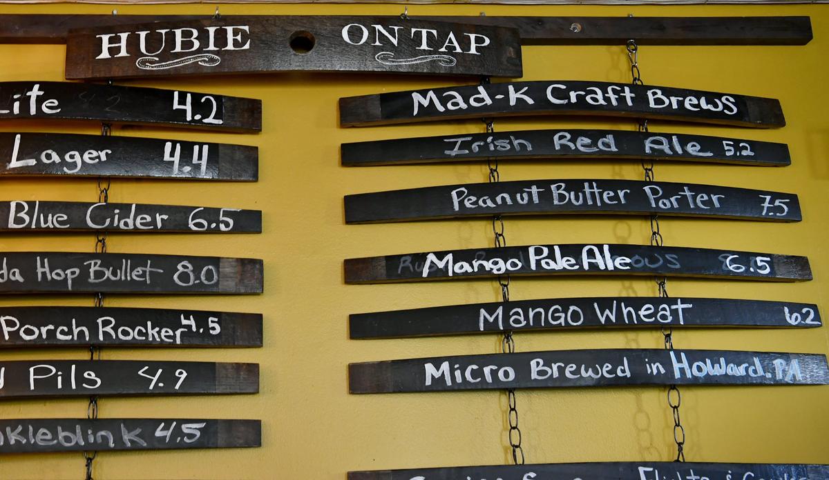 MAD-K Brewing Company has a variety of its beers on tap at Hublersburg Inn.