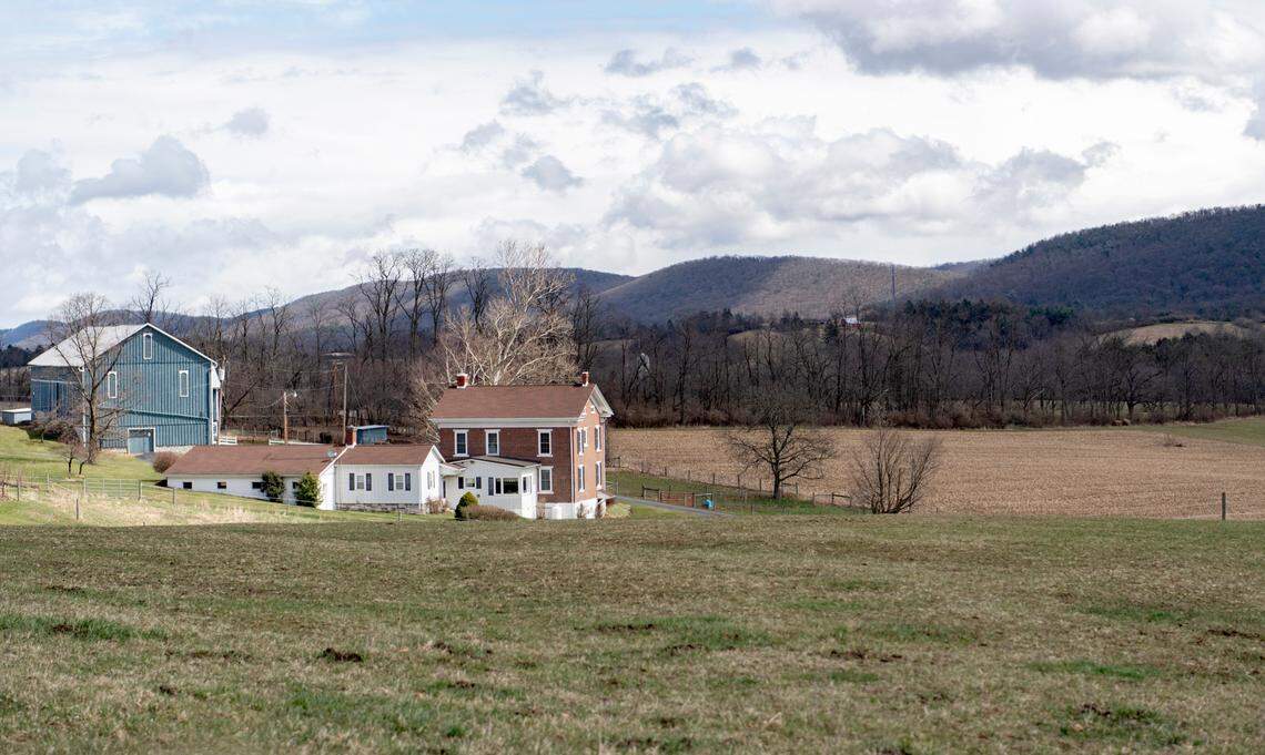 In one of the proposed 322 routes for the State College Area Connector project, the road would go through the cornfield to the right of the Darlington family home on their 250-acre farm.