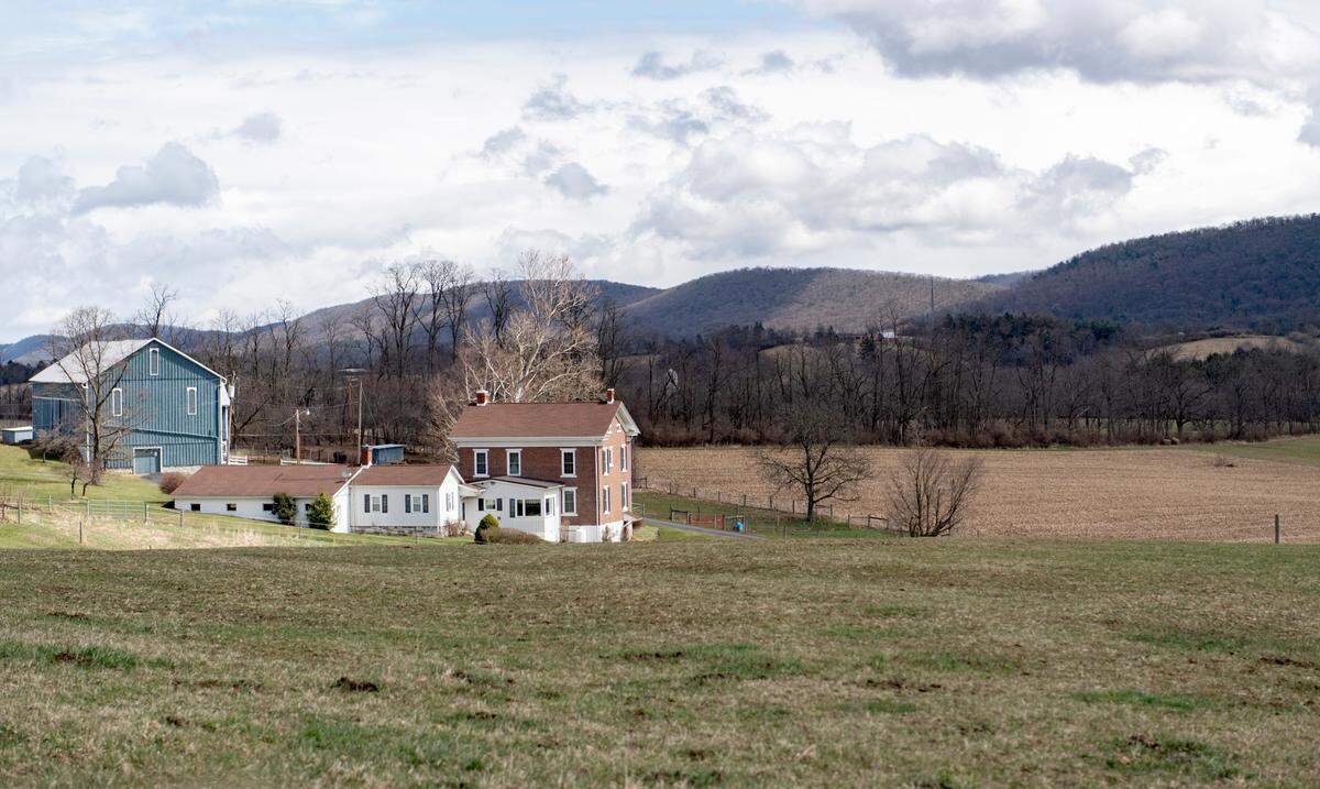 In one of the proposed State College Area Connector routes, the road would go through the cornfield to the right of the Darlington family home on their 250-acre farm.