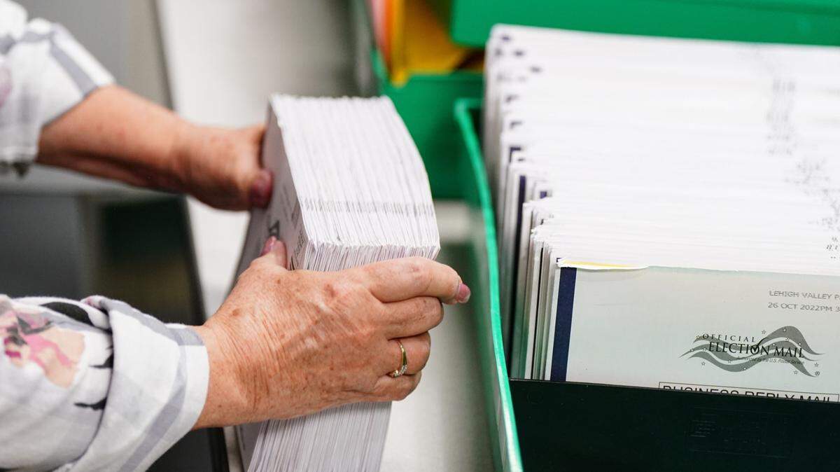 Mail ballots — like ones seen here in Lehigh County during the 2022 election — are part of the recount effort in Lycoming County.