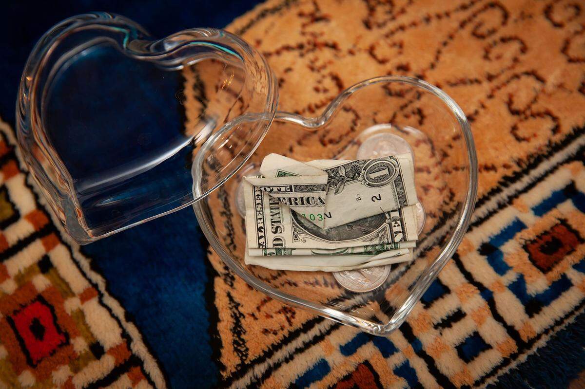 When her son, James Pschirer, died, Andrea Zack kept the coins in his pockets, knowing he had touched them.