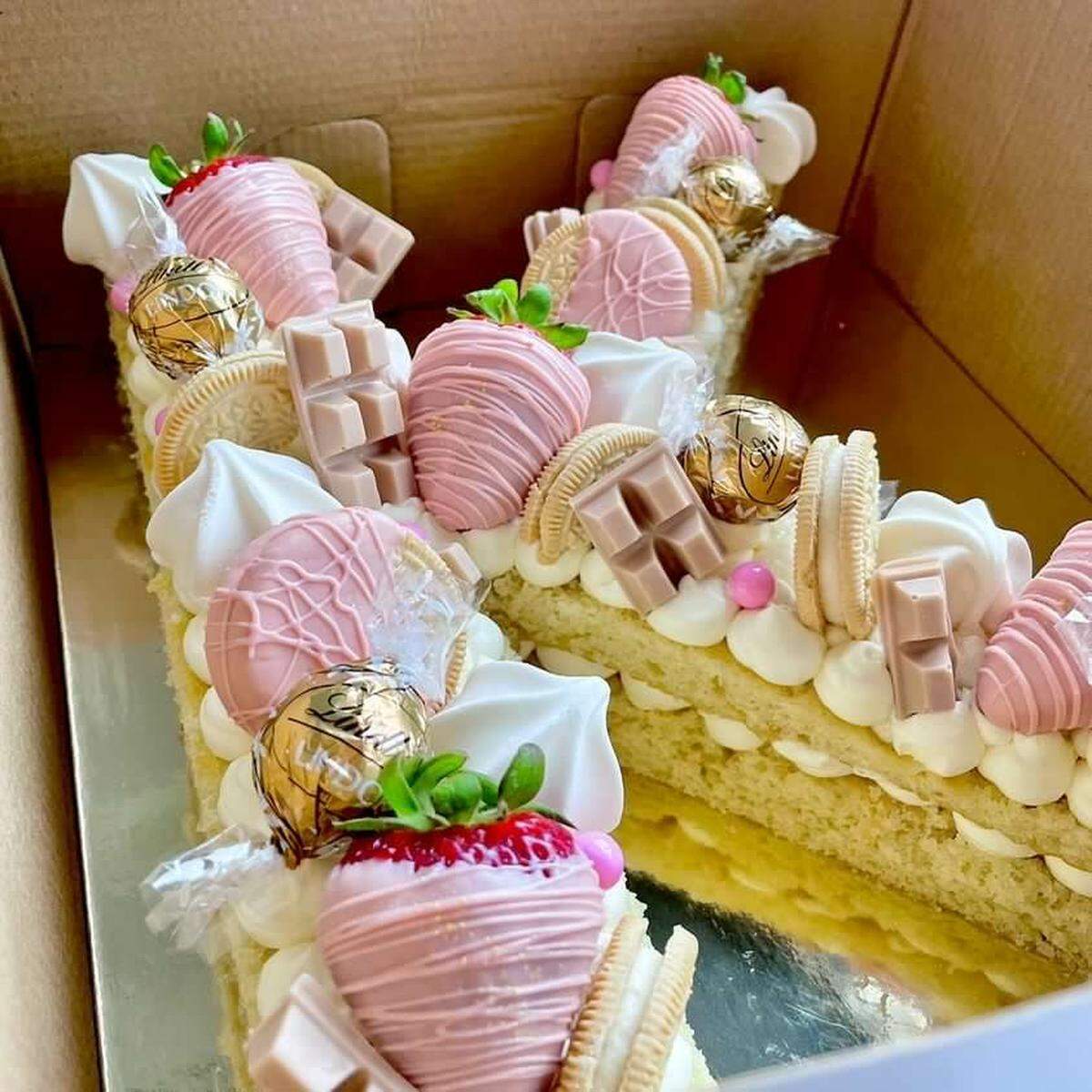 A custom cake order from Sarah Bryan at Sweets of Gold, a cafe bakery in Milesburg, PA.