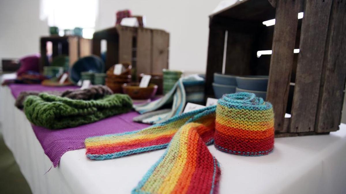 Local artists sell their products on July 14 at the Meetinghouse Art Collaborative.
