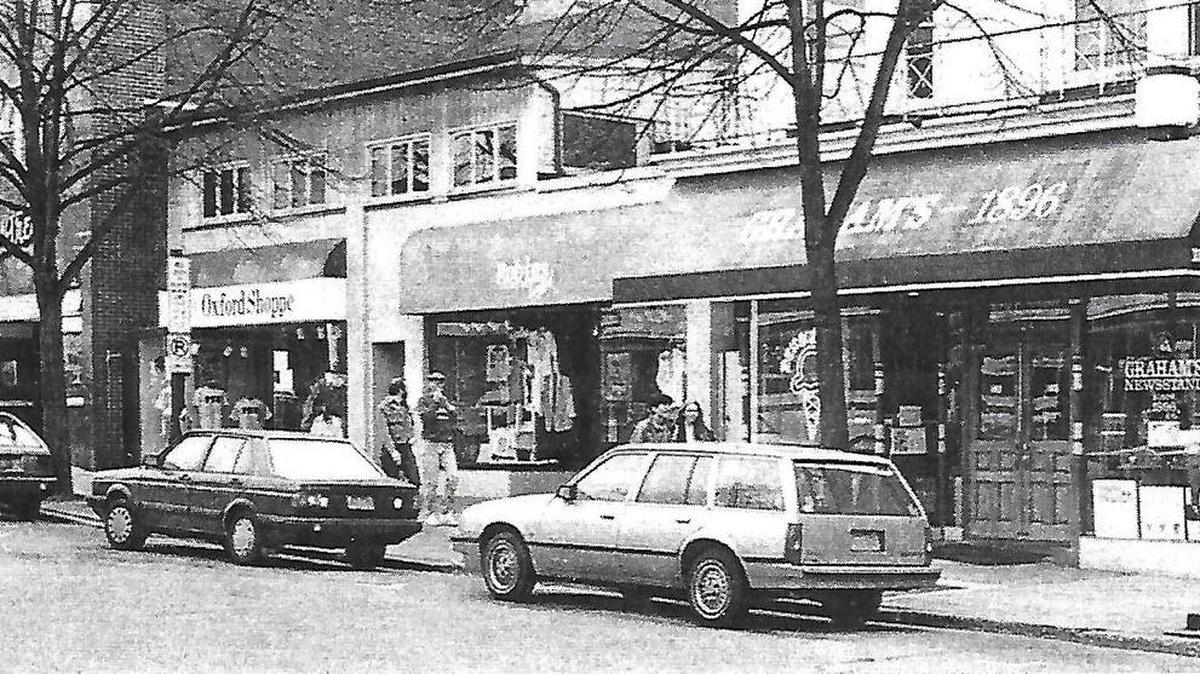 South Allen Street in downtown State College is seen in this circa-1970s photograph.