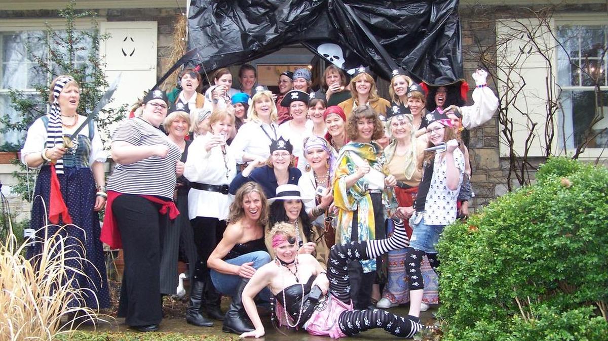 Past themes of the “Girls’ Afternoon Off” party have included pirates. This year’s theme is “Gold Diggers.”