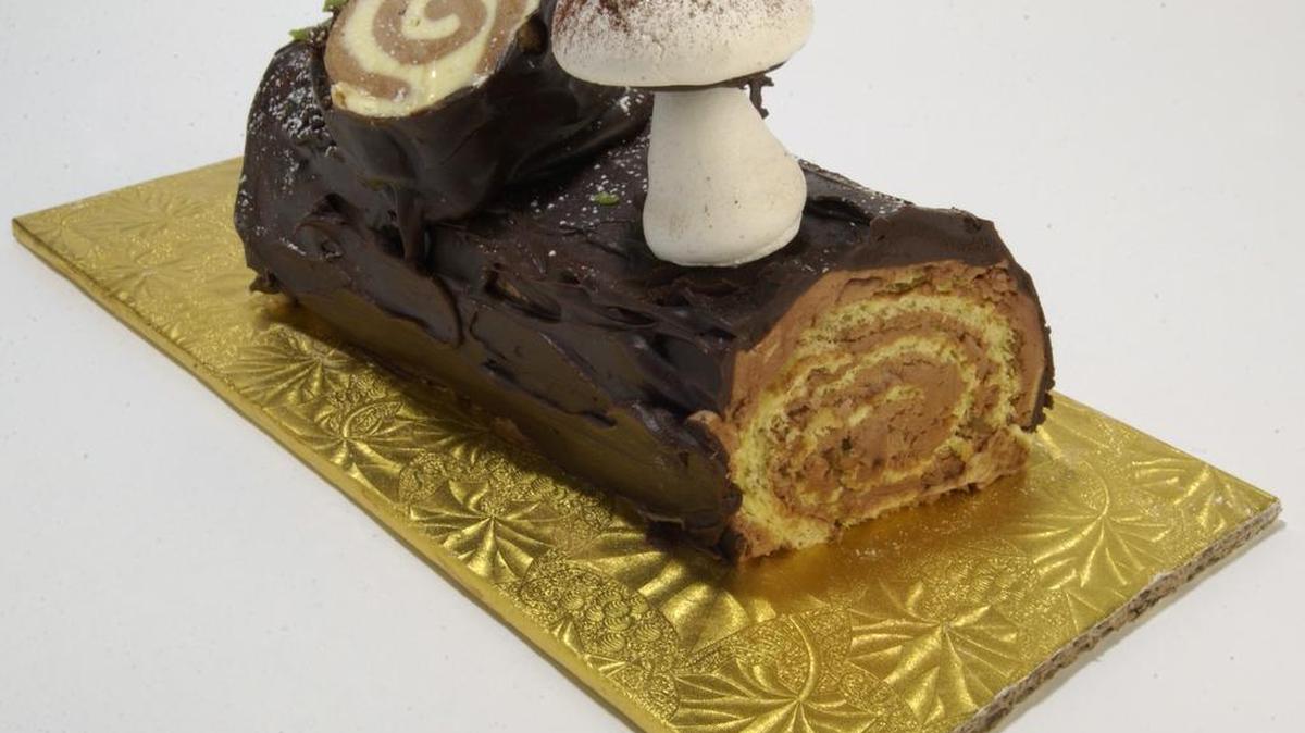 The buche de Noel will steal the show on any holiday table.