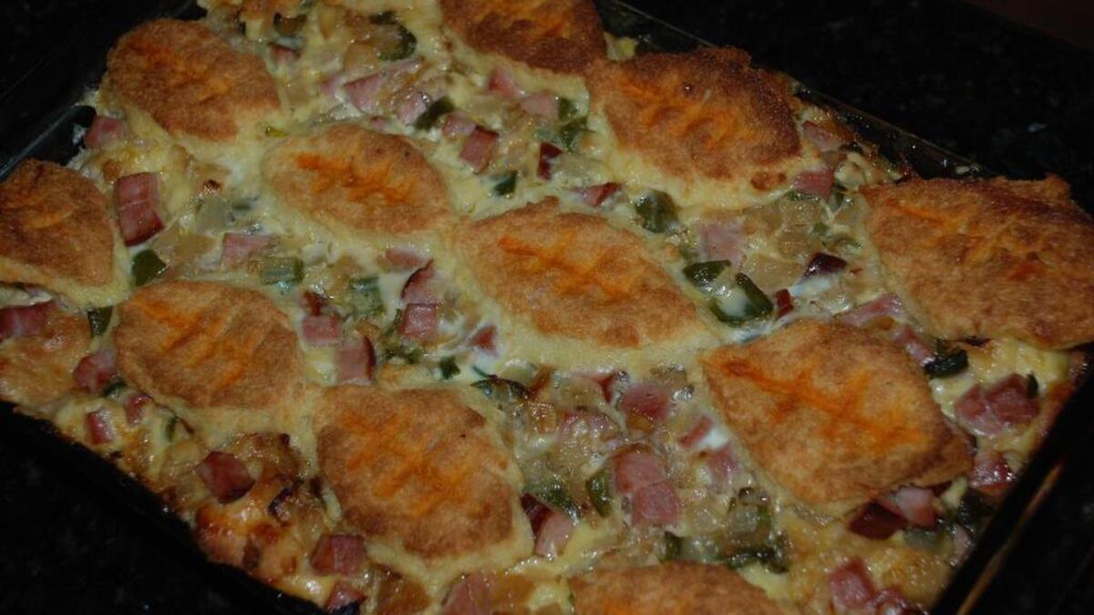A football-themed strata can be a great addition to any football weekend menu.