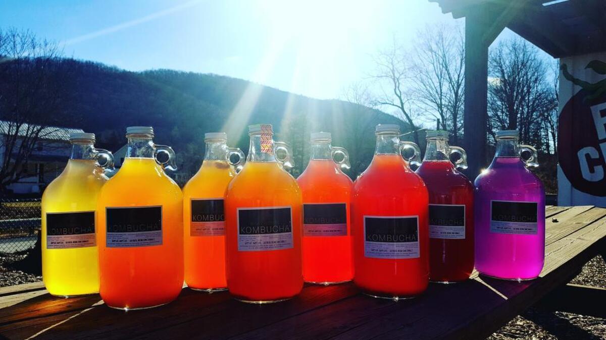 Mount NitaNee Kombucha produces several varieties such as Beet & Berry, ginger, concord, pomegranate/orange/carrot and Citrus Sunshine.